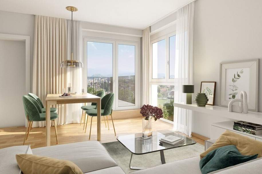 Supercoole 34m² Wohnung im 6.OG – Urban Living mit Blick über die Stadt! PROVISIONSFREI!!!, Wohnung-kauf, 242.440,€, 8055 Graz(Stadt)
