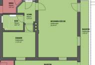 Thalgau: 2 Zimmerwohnung mit Loggia und Parkplatz