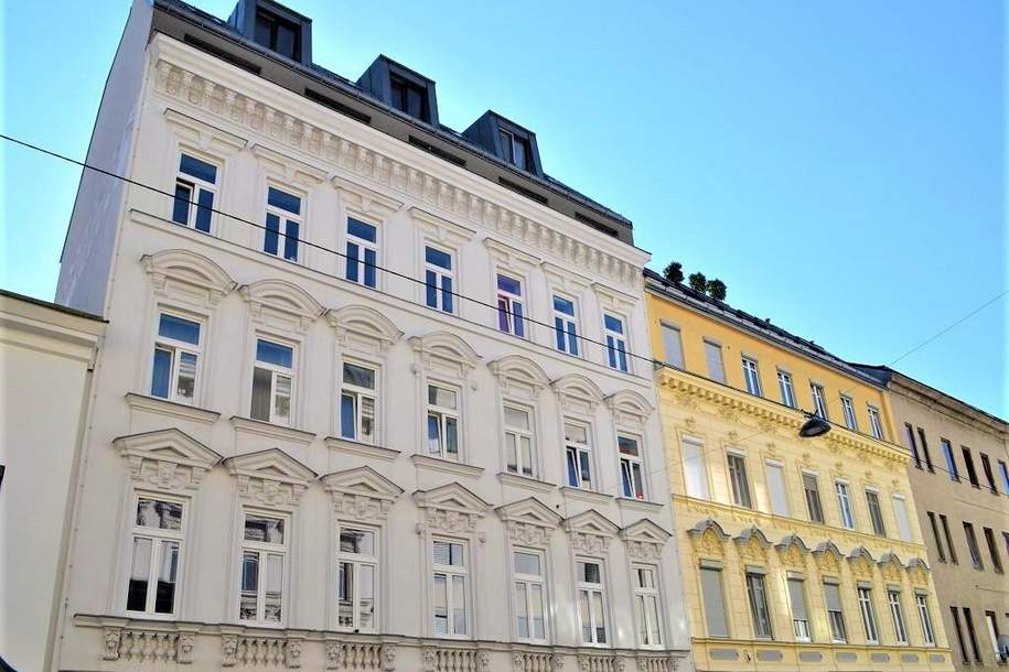 SPECKBACHERGASSE, 53 m2 Dachgeschoß mit 12 m2 Terrasse, 2 Zimmer, Komplettküche, Wannenbad, Parketten, Fernblick, Wohnung-miete, 999,00,€, 1160 Wien 16., Ottakring