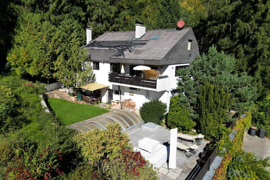 AUSSERGEWÖHNLICHES HAUS IN GRÜNRUHELAGE MIT POOL UND EINLIEGERWOHNUNG, Haus-kauf, 949.000,€, 3001 Sankt Pölten(Land)