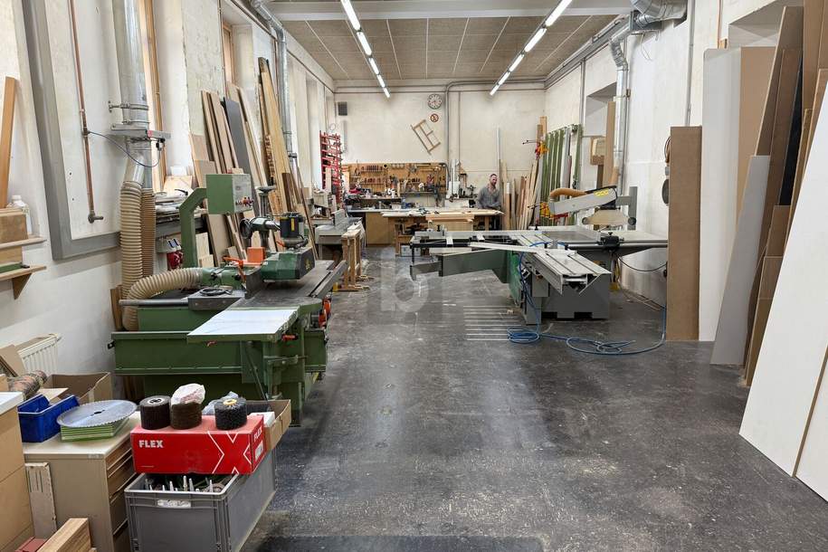 VOLL AUSGESTATTETE TISCHLEREI - SOFORT LOSLEGEN!, Gewerbeobjekt-miete, 2.520,00,€, 1150 Wien 15., Rudolfsheim-Fünfhaus