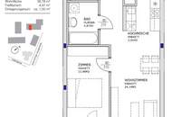 Q11 Leben in Simmering - Lichtdurchflutete Loggiawohnung mit 2 Zimmern und Deckenkühlung!