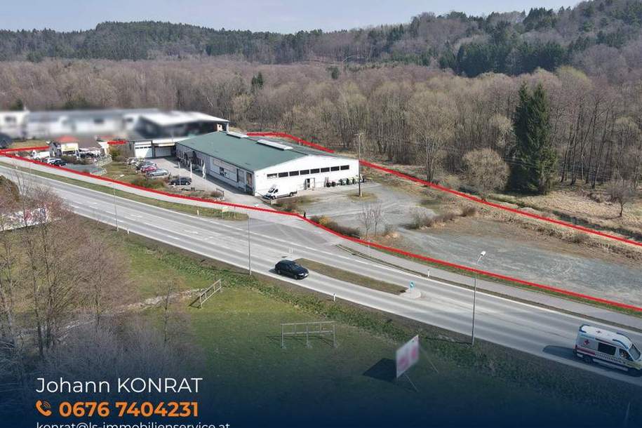 Gewerbeobjekt direkt an der Bundesstraße mit optimaler Verkehrsanbindung, Gewerbeobjekt-kauf, 999.500,€, 7531 Oberwart