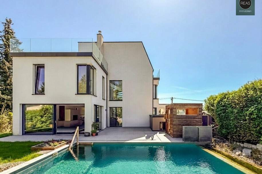 Hochwertig ausgestattete Luxusvilla mit Naturpool am Wolfersberg!, Haus-kauf, 1.749.000,€, 1140 Wien 14., Penzing