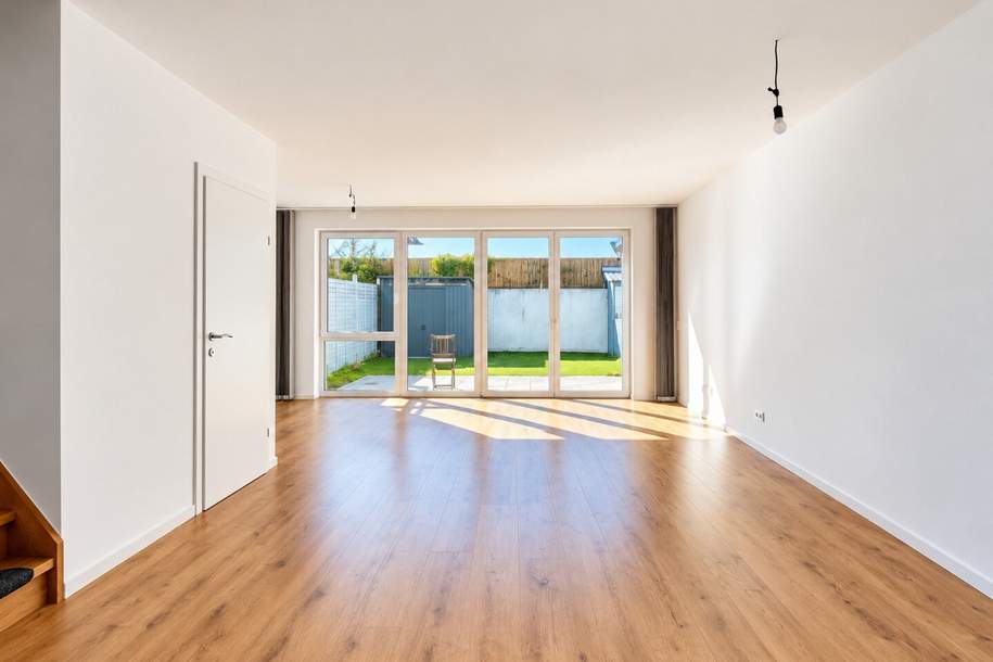 Wo Sonne, Wasser und Raum sich treffen – Ihr neues Familienglück nahe oberem Mühlwasser + Klimaanlage + eigener Garten + Stellplatz + Eigengrund, Haus-kauf, 680.000,€, 1220 Wien 22., Donaustadt