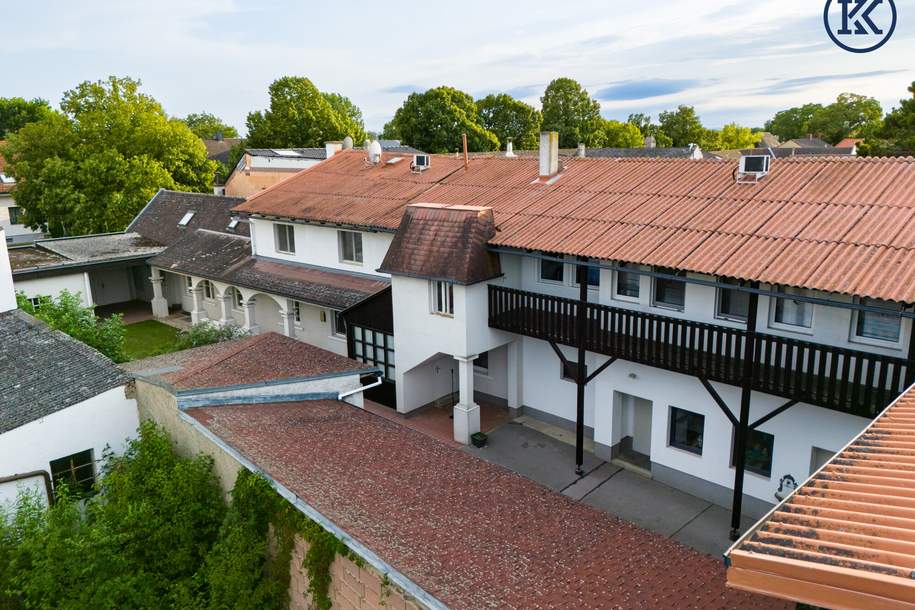 Großzügige Immobilien für ruhiges Wohnen und Gewerbe - Große Lagerhalle + Garten, Haus-kauf, 560.000,€, 2301 Gänserndorf