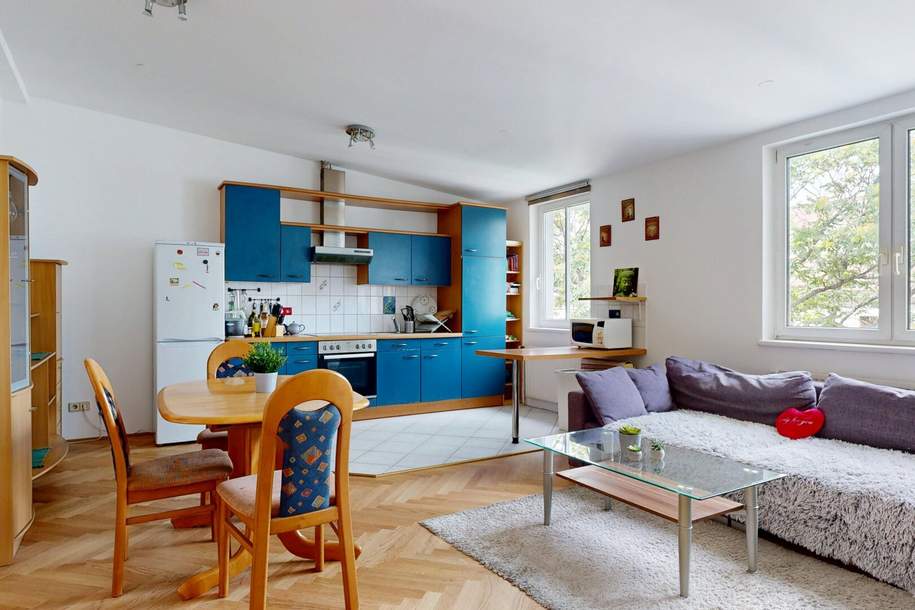 Helle 4-Zi-Wohnung für sportliche im Dachgeschoss - WG-geeignet, Wohnung-kauf, 299.000,€, 1100 Wien 10., Favoriten