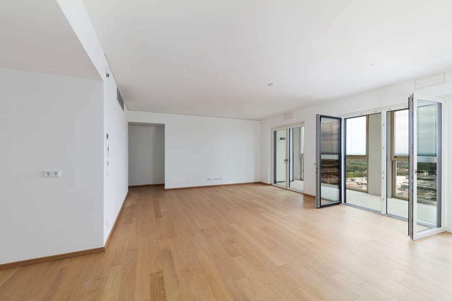 HELIO TOWER, U3-Nähe: Familientraum mit 2 Loggien und Weitblick im 33. Stock, PROVISIONSFREI, Wohnung-kauf, 899.000,€, 1030 Wien 3., Landstraße