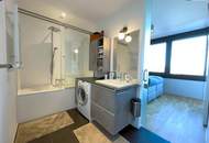 Sky High Living: 2-Zimmer Wohnung mit ganzjährig nutzbarer Loggia und atemberaubendem Wien-Panorama im 9. Stock! High-End Ausstattung!