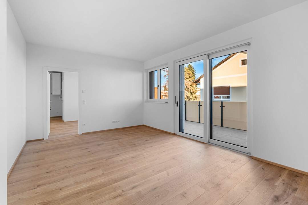 Graz - Liebenau: Erstbezug! 2-Zimmer-Wohnung mit großem Balkon & Tiefgaragenparkplatz! Für den Eigenbedarf oder zur Veranlagung!