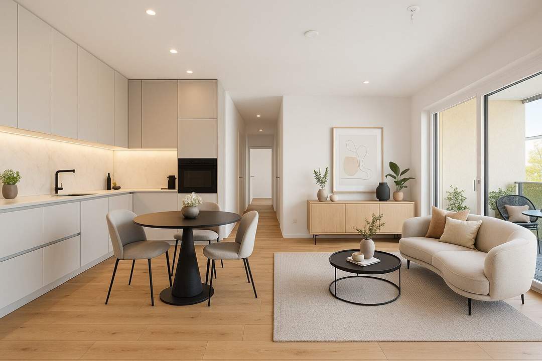 PROVISIONSFREI | Bezugsfertige 3-Zimmer-Wohnung mit Loggia und ausgezeichnetem Grundriss