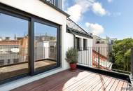 3 ZIMMER NEUBAUWOHNUNG IM 1. DACHGESCHOSS MIT BALKON II CA. 41 m² WOHNKÜCHE II ERSTBEZUG II NÄHE SIEBENBRUNNENPLATZ II