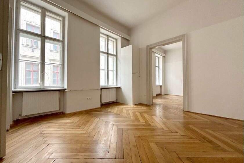 Hofseitiges Ruhiges zwei Zimmer Altbaubüro 58m²!, Gewerbeobjekt-miete, 795,20,€, 1020 Wien 2., Leopoldstadt