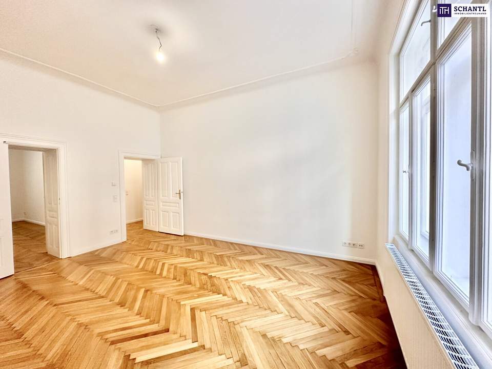 Preisreduktion! **Bestlage im Botschaftsviertel und neben Arenbergpark** Absolute Hof-Ruhelage mit Blick ins Grüne + Frisch renoviert + Traumhaft schönes Altbauhaus + Klassische Altbauwohnung