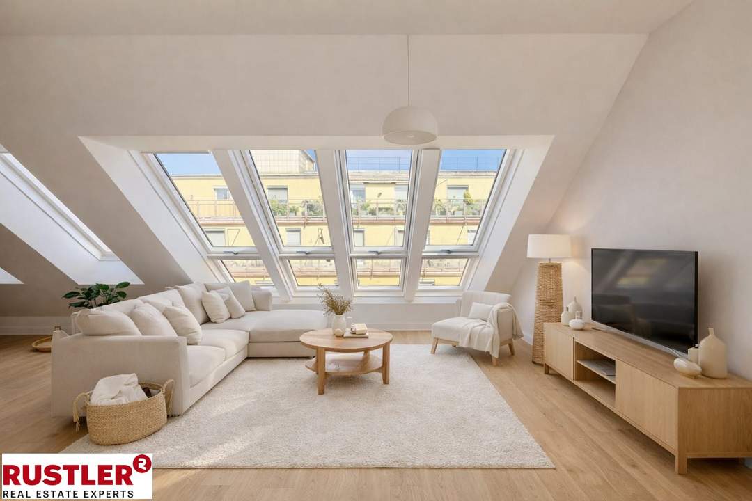 Dachgeschoss-Maisonette mit Terrasse in bester Lage nähe Schubertpark