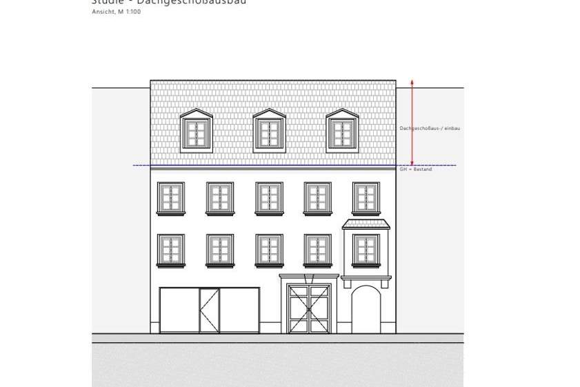 Projekt Dachgeschossausbau für 2 Wohneinheiten direkt in der Fußgängerzone Eisenstadt, Wohnung-kauf, 250.000,€, 7000 Eisenstadt(Stadt)