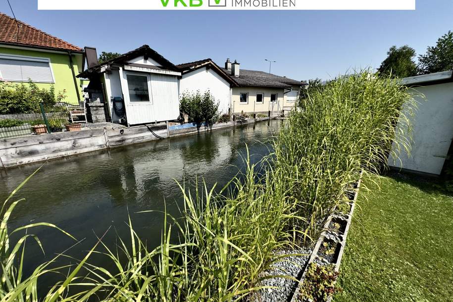 WELS: Imposantes Baugrundstück am Mühlbach mit sehr guter Verkehrsanbindung in sonniger Lage!, Grund und Boden-kauf, 320.000,€, 4600 Wels(Stadt)