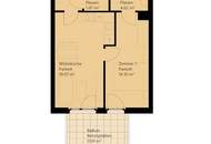 2-Zimmer-Neubauwohnung inkl hochwertiger Markenküche, Außenfläche und Kellerabteil / K3-52