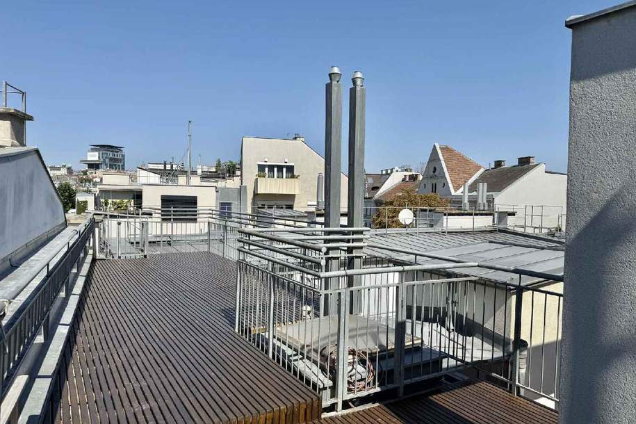Luxuriöse Dachgeschoß-Maisonette mit Sonnenterrasse und atemberaubendem Panoramablick, Wohnung-kauf, 590.000,€, 1050 Wien 5., Margareten