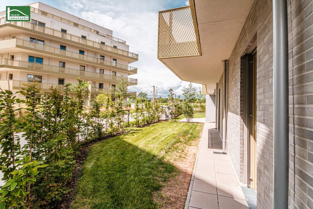 Ihre Kinder und Haustiere werden sich freuen - Erstbezugs-Wohnung mit Garten in begehrter Ruhelage mit Fussboden-Temperierung!