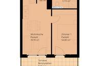 Dachterrassenwohnung 2-Zimmer inkl hochwertiger Markenküche und Kellerabteil / K2-62