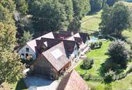 AUSSERGEWÖHNLICHES JUWEL! Exklusiver Vierkanthof im Thermenland Steiermark – Wohnen, Reiten &amp; Leben mit Pool und Natur!