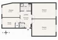 Erstbezug nach Sanierung: helle 3-Zimmer-Wohnung mit Lift & Weitblick in 1060 Wien