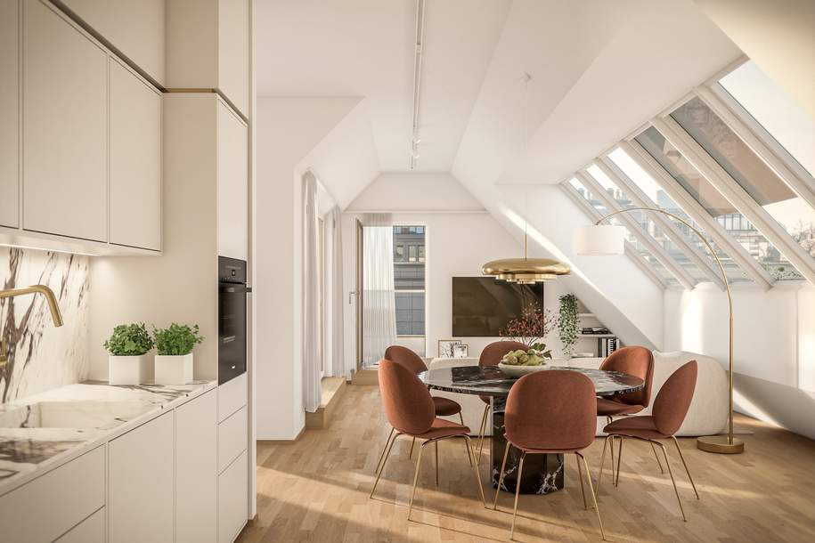 Exklusives Dachgeschoss mit Freiflächhe an der Alten Donau, Wohnung-kauf, 1.103.000,€, 1220 Wien 22., Donaustadt