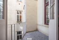Stilvoll, ruhig, urban: 4-Zimmer mit Balkon in gefragter Wiener Lage