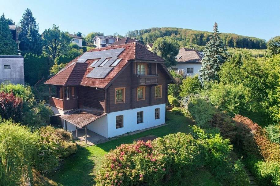 Ein Zuhause zum Wohlfühlen: Großzügiges Holzblockhaus mit Garten und moderner Haustechnik, Haus-kauf, 790.000,€, 3003 Sankt Pölten(Land)