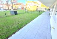 2-Zimmer-Gartenwohnung mit Küche und großzügigen Terrassen-Gartenbereich.