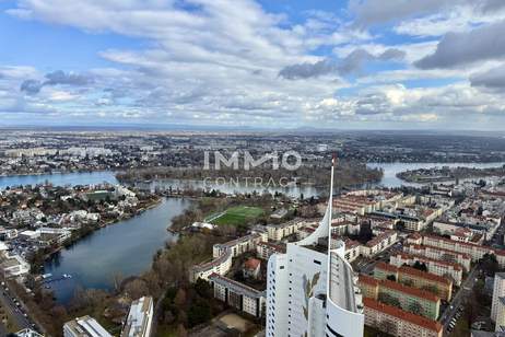 49. Etage: A Home between Sky &amp; Water: DC2 Tower: U1 Donauinsel, Wohnung-miete, 2.850,00,€, 1220 Wien 22., Donaustadt