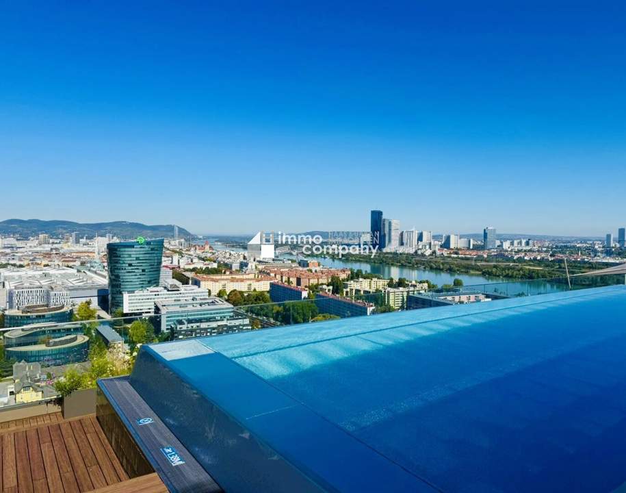 Ideale Wohnung mit Balkon und Stadtblick in einem neuen, mehrstöckigen Premiumgebäude! Pool, Sauna, Gym! 2. Bezirk. U2
