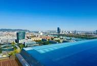Ideale Wohnung mit Balkon und Stadtblick in einem neuen, mehrstöckigen Premiumgebäude! Pool, Sauna, Gym! 2. Bezirk. U2