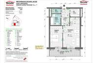 Heizkosten inkludiert - 2-Zimmer Wohnung mit Loggia