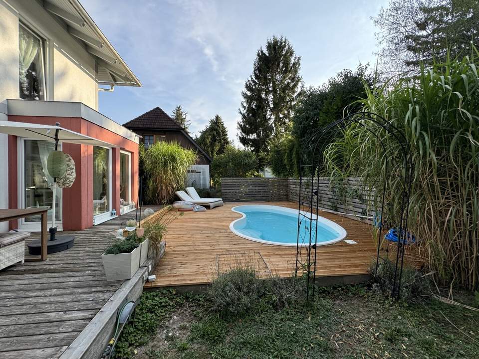 2 Einfamilienhäuser mit Garten, Sauna und Pool! Auch separat zu erwerben!