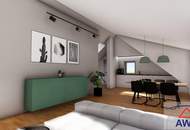 Neue Obergeschoß-Wohnung mit Eigengarten zu kaufen!