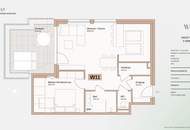 2-Zimmer Dachgeschoss-Loft - Kompakt, exklusiv und luftig – W11