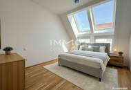 BEIM DONAUUFER: Lichtdurchflutete, klimatisierte Dachgeschoßwohnung mit Dachterrassen über den Dächern von Wien