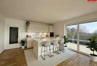 105 m² Dachterrasse für Ihr Leben im Freien – barrierefreie Komfortwohnung mit grünem Energiekonzept