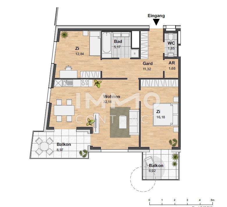 TOP-AKTION: 3-ZI.-WOHNUNG MIT SÜDWESTAUSRICHTUNG INKL. 2 BALKONE