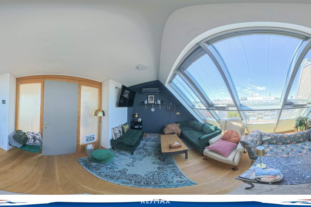 Lichtdurchflutete Dachgeschoß-Maisonette mit zwei Terrassen in Toplage nahe Währinger Straße / WIFI