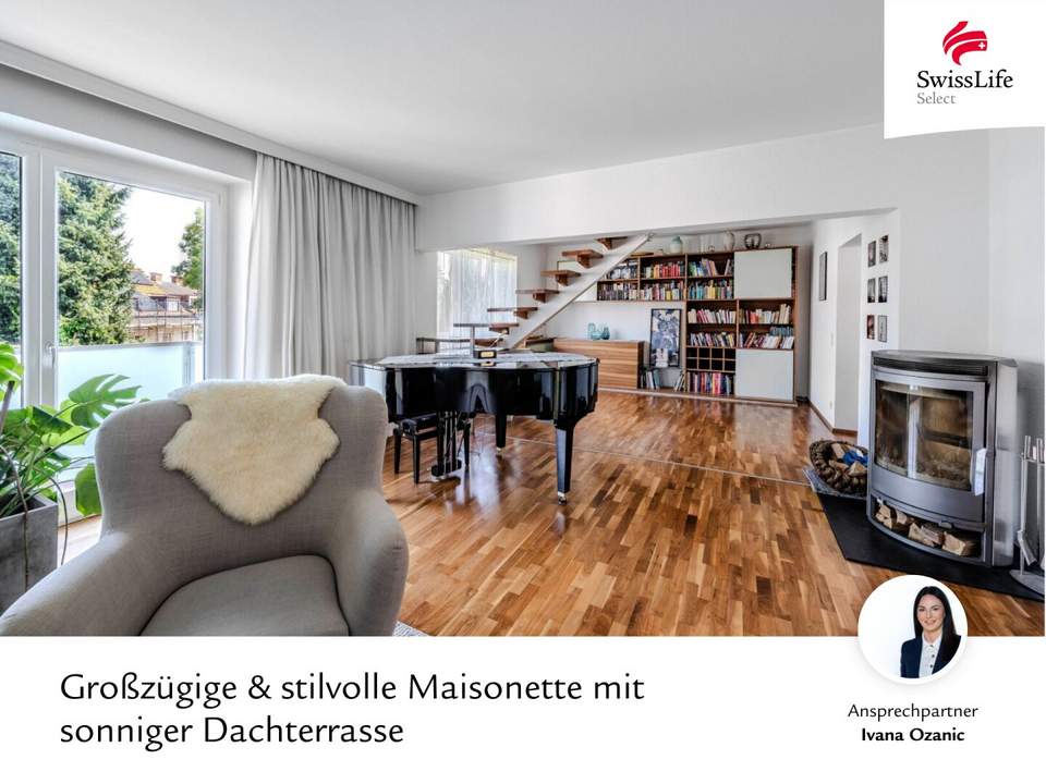 Großzügige & stilvolle Maisonette mit sonniger Dachterrasse