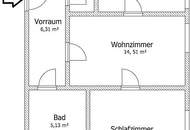 Nette und helle 2 Zimmerwohnung - ideal für Singles und Pärchen!