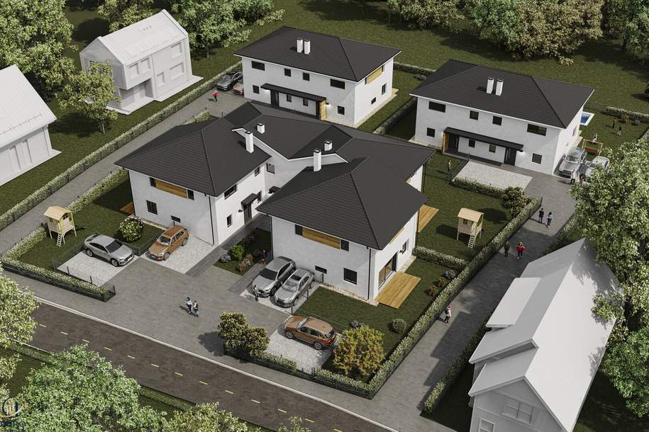 Neu errichtete DH-Hälfte mit Garten freut sich auf Sie als Bewohner: innen, Haus-kauf, 446.000,€, 2103 Korneuburg