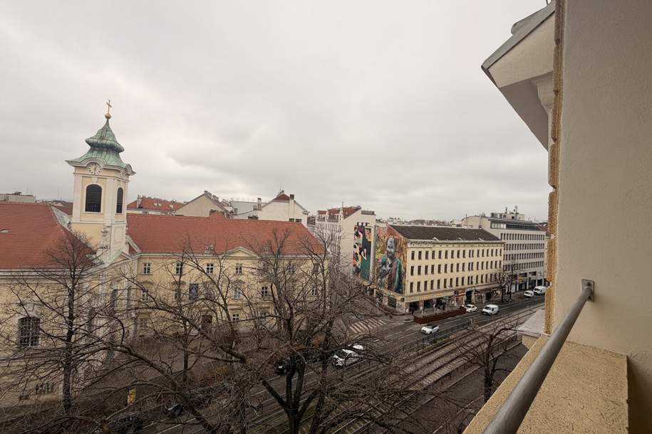 Wiedner Hauptstraße - 2 Zimmer Altbau mit Loggia, 4. Stock, Wohnung-miete, 1.446,47,€, 1040 Wien 4., Wieden