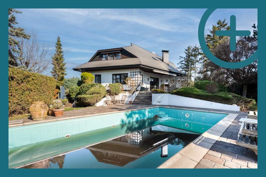 Charmante Landhausvilla mit Pool &amp; Privatsteg, Haus-kauf, 1.274.000,€, 2333 Bruck an der Leitha