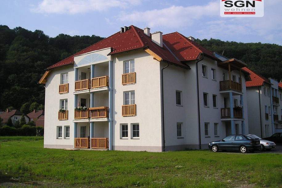 Hell &amp; freundlich – 2-Zimmerwohnung mit Balkon, Wohnung-miete, 541,77,€, 2640 Neunkirchen