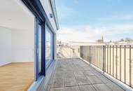 Erstbezug - Atemberaubende Dachterrasse in den Innenhof!