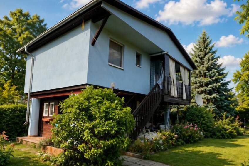 Stelzenhaus auf Pachtgrund am Linken Donauufer, Langenlebarn-Oberaigen, Haus-kauf, 120.000,€, 3425 Tulln